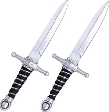 15" Fake Foam Short Swords Martial Weapons, PU Foam Short Sword Realistic Dagger
