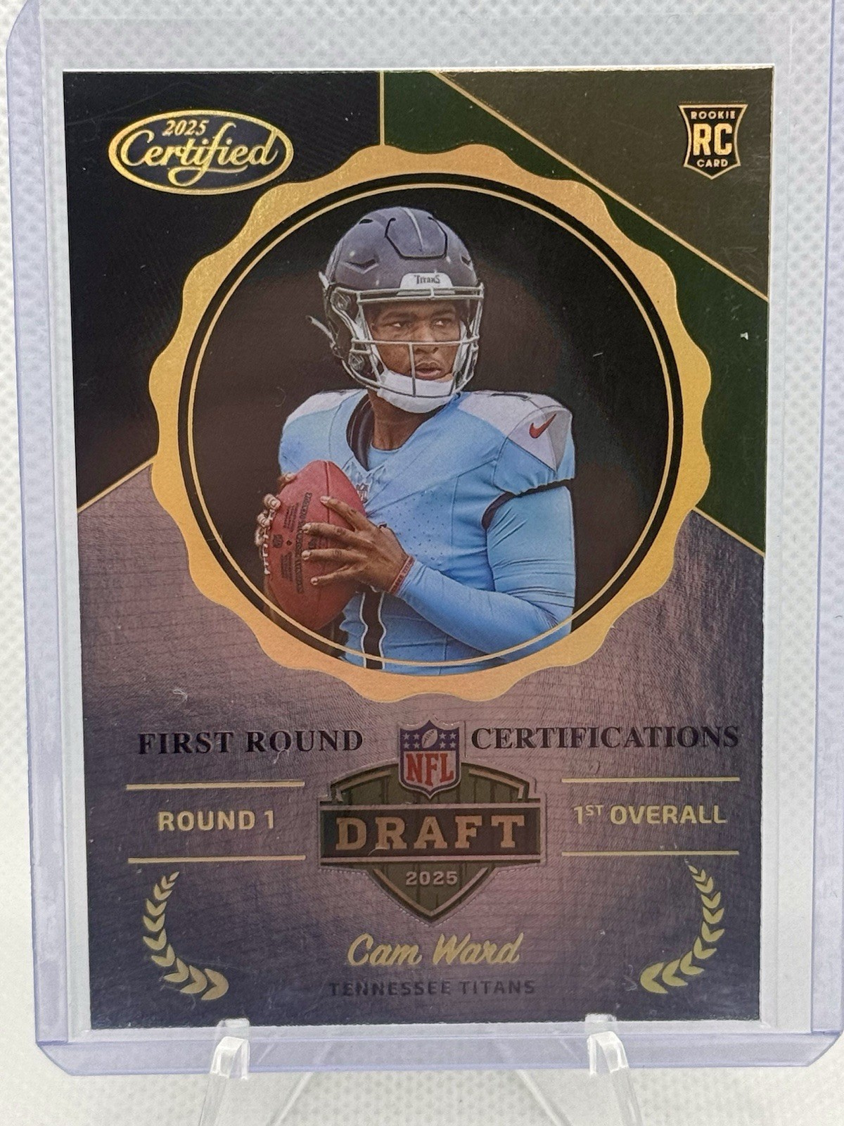 Cam Ward 2025 Panini Certified First Round Certifications SSP Case Hit Rookie RC