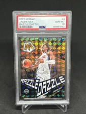 2022-23 Panini Mosaic Jaden Ivey RC Razzle Dazzle Prizm Case Hit SSP PSA 10