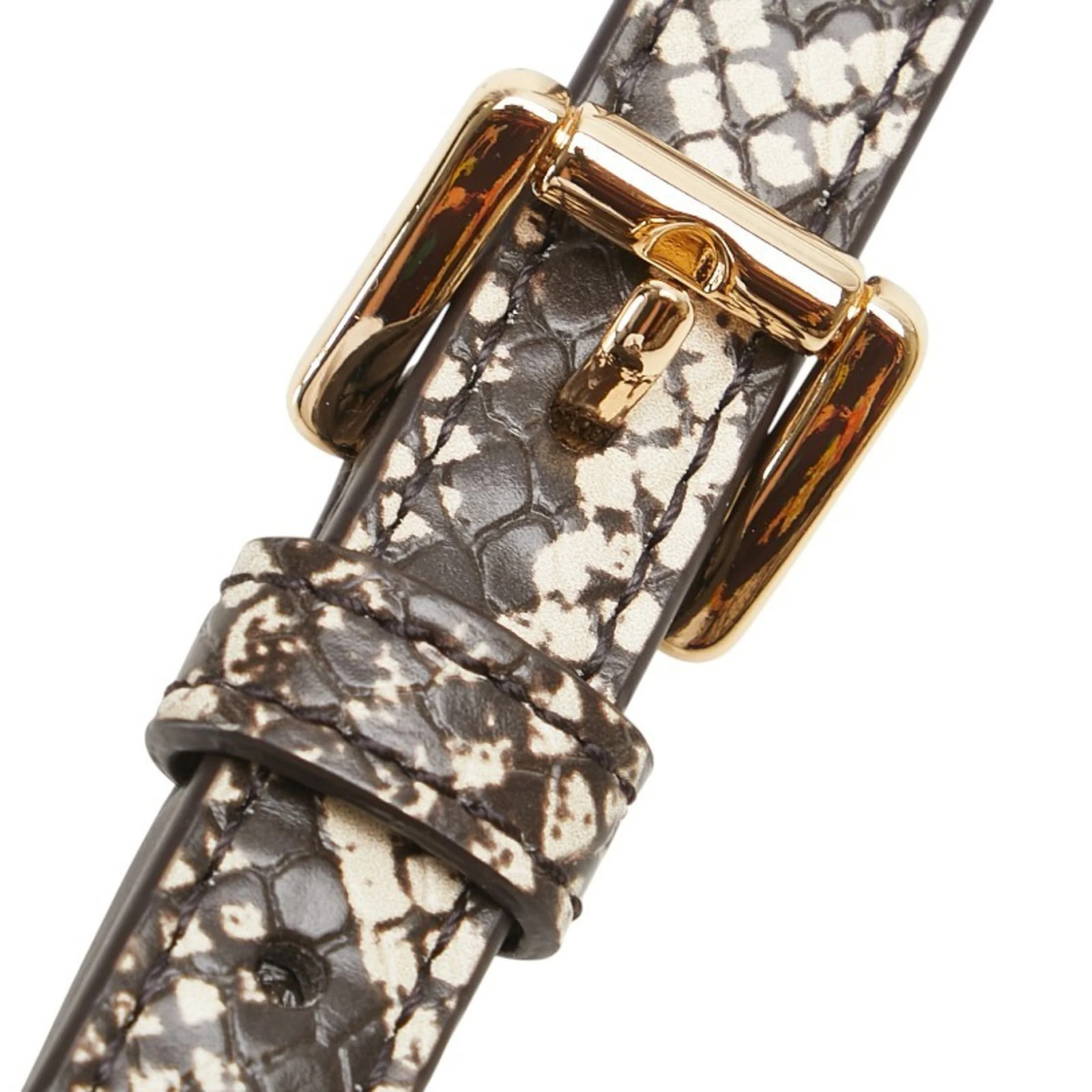 Michael Kors Python Embossed MK Logo Crossbody Sh… - image 8