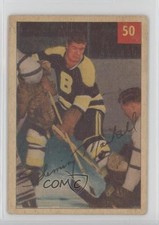 1954-55 Parkhurst Fleming MacKell (Text Back) #50 0vh3