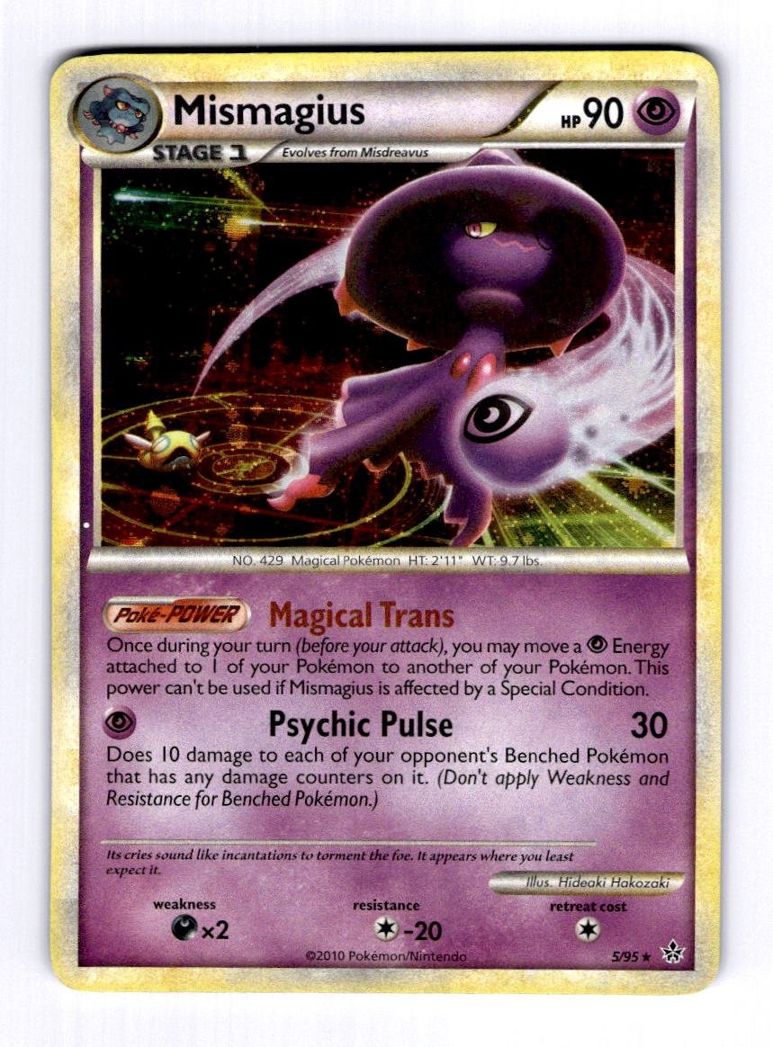 Mismagius Unleashed #5 (2010) Holo LP Pokemon