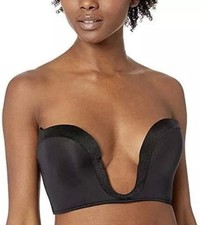Wonderbra Ultimate Plunge Push Up Bra UK 38B Black Magic Hands Multiway W00J5