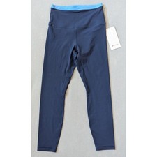 NWT lululemon Align Super-High-Rise Pant 25" Trim Blue Size 8