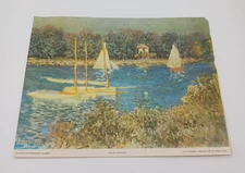 1937 Print The Seine Near Argenteuil Monet National Committee Art Appreciation