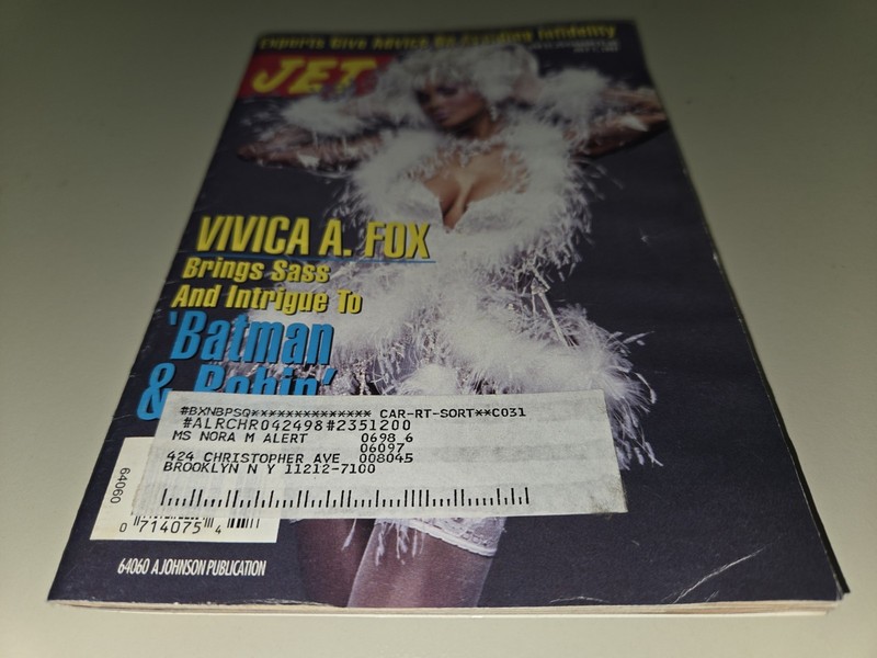 JET magazine Vivica A. Fox Betty Shabazz Monica Kirk Franklin Evander Holyfield 