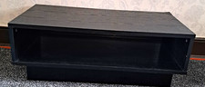 Black Wood Composite TV Stand, 1 Open Shelf, Freestanding, 81cm