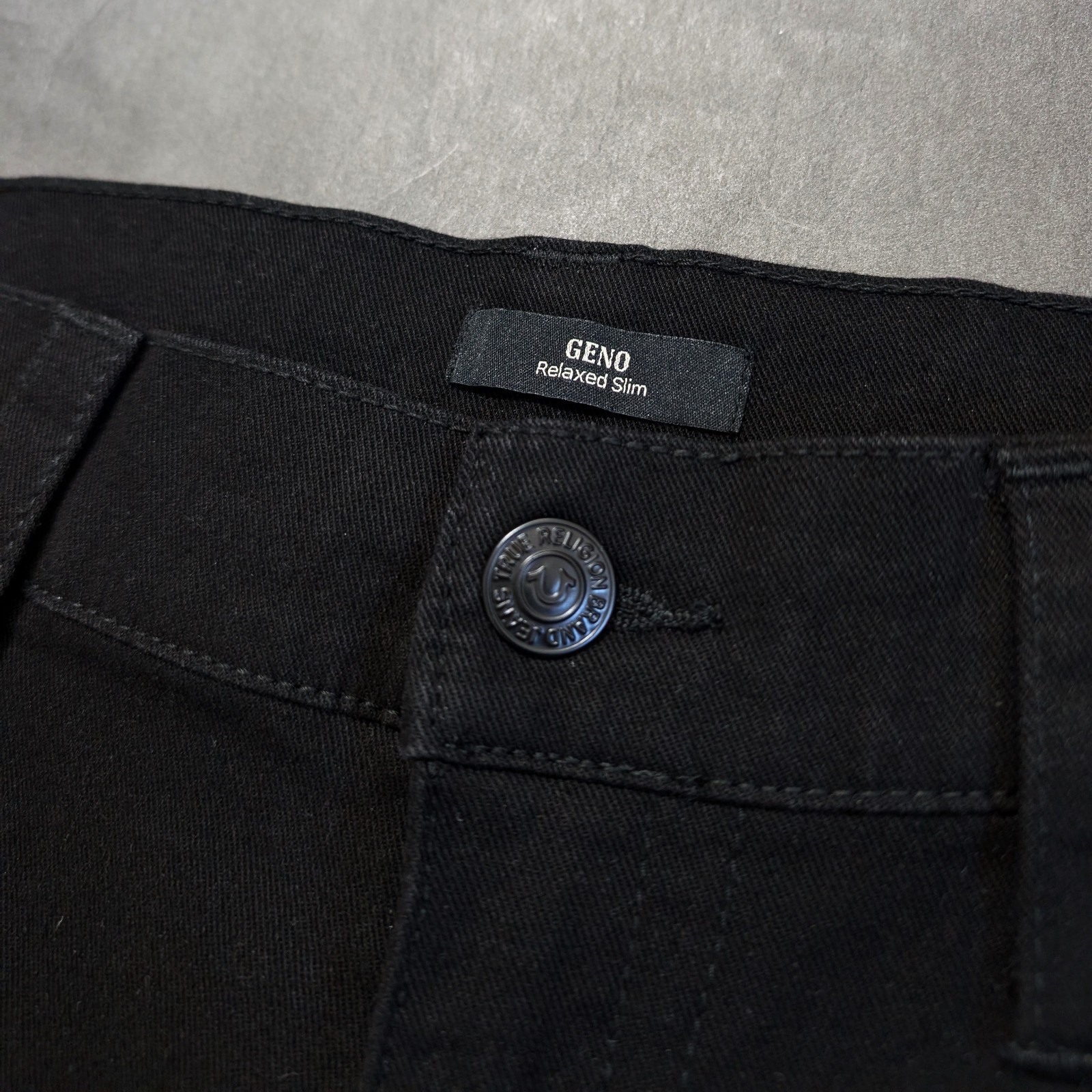 True Religion Geno No Flap Relaxed Slim Fit Jeans 40x32 2SB Body Rinse Black thumbnail 9