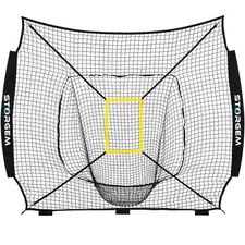 Storgem Replacement Net for Baseball, 7-Strand Knotless Polyester Net, Fits 7X7F