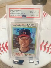 Nolan Ryan 1978 Topps Signed 
