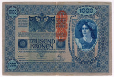 1902 Austria 1000 Kronen 73081 Paper Money Banknotes Currency