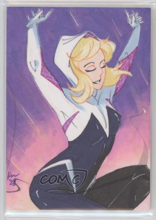 Kat Laurange Marvel 2022 Masterpieces Sketch trading card — raw and PSA graded price guide