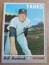1970 Topps Baseball #167 Bill Burbach NM/MT