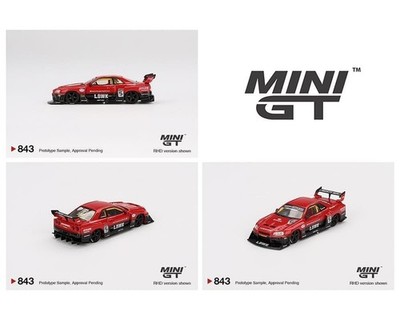 Mini GT 1:64 Nissan LB-ER34 Super Silhouette SKYLINE Red/Black