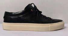 Good Man Brand Edge Lo Top Premium Sneaker Tumbled Vachetta Black Size 10