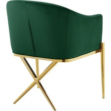 Meridian Furniture Xavier Green Velvet Dining Chair