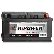 PKW Batterie Autobatterie 12V 110Ah Starterbatterie 590122072