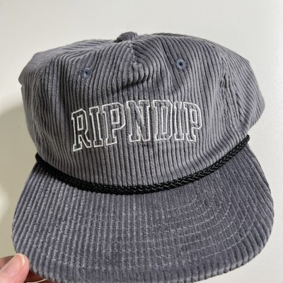 Ripndip Strapback corduroy Team Sprit Hat Charcoal Gray