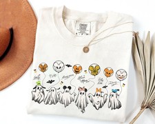 Retro Mickey and Friends Signatures Balloons Girly Ghost Unisex Shirt 661130