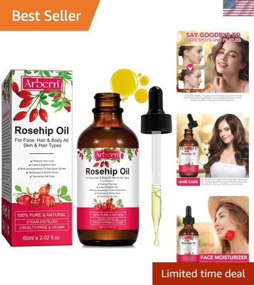 Age-Defying 100% Pure Rosehip Oil - Transformative Moisturizer for Hair & Nails