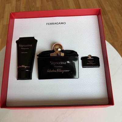 Salvatore Ferragamo Signorina Misteriosa Gift Set 100ml EDP +50ml Lotion 5ml New