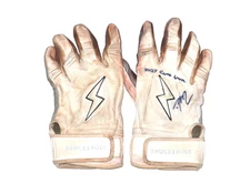 DAVID MCCABE SALT RIVER RAFTERS GAME WORN USED BRUCE BOLT BATTING GLOVES BRAVES