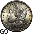 1888-O Morgan Silver Dollar, Light Champaign Color Toning, Choice BU++/Near Gem