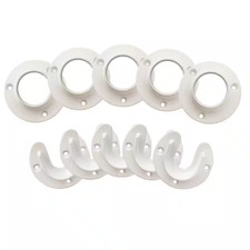 Design House Closet Pole Socket, Pack of 5, Fits Standard Closet Rods, 2.75 In. 