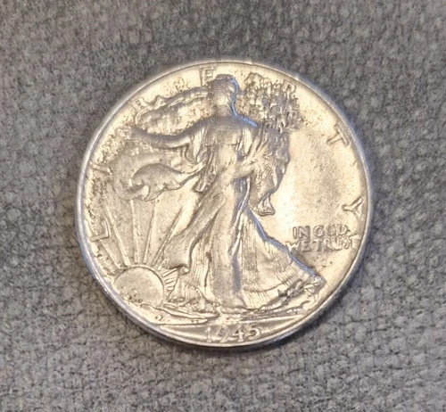 1945 walking liberty half dollar