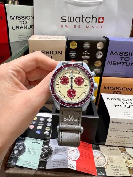 Moonswatch Swatch Box With Mission To Omega - Watch Pluto x - vintagewatches.pk