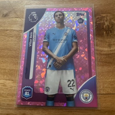 Topps Premier League 2026 Vitor Reis Rookie RC Pink Sparkle /399 Manchester City