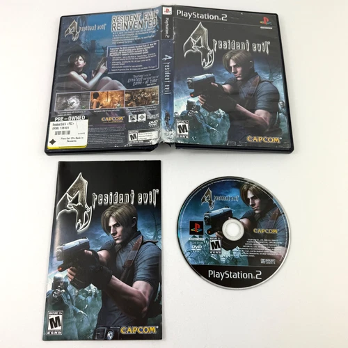 Resident Evil 4 for PS2 Complete w/ Manual Black Label Damaged Case Please Read!