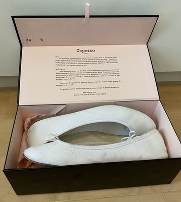 Repetto Cendrillon Ballerinas Weiß Gr. 40 (Modell V086VA) Glattleder in OVP