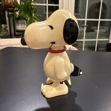 Vtg 1958 WindUp Snoopy Toy Peanuts Plastic United Feature Syndicate Japan Works 