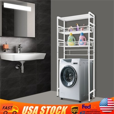 Over Washer/Dryer Storage Shelf 3Tier Clothes Storage Organizer for Laundry Room