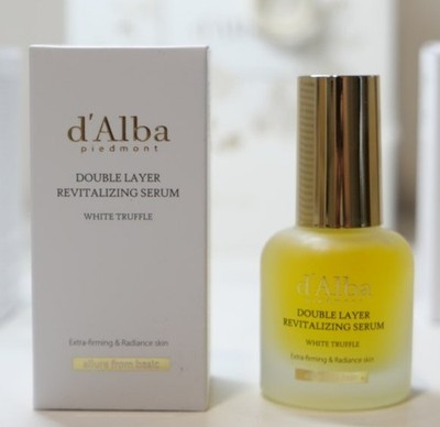 d'Alba Vegan Double Serum & Essence 2pcs Set White Truffle Plumping Glow korea