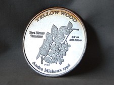 .999 ..1/2 Ounce Silver Coin Yellow Wood