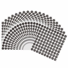 2000pcs 1 to 100 Number Labels 0.4 inch Round Dot Stickers for Inventory Stor...