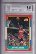 1986 Fleer Basketball Card- #57 Michael Jordan- graded BGS 8.5 NM-MT+