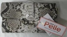Grand Pelle Genuine Python Crossbody Bag Wallet Handcrafted Exotic Leather RARE