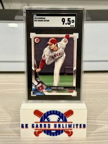 🔥2018 Bowman SHOHEI OHTANI #49 Rookie Card Angels RC Graded SGC 9.5 MT+ !🔥