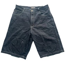 Southpole Vintage Y2K Baggy Jean Shorts RN82628 Hip Hop Skater Size 36 Dark Wash