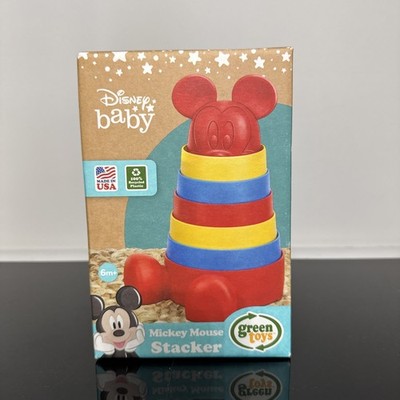 NEW Disney Baby Mickey Mouse Stacker Stacking Toy Green Toys 6+ months