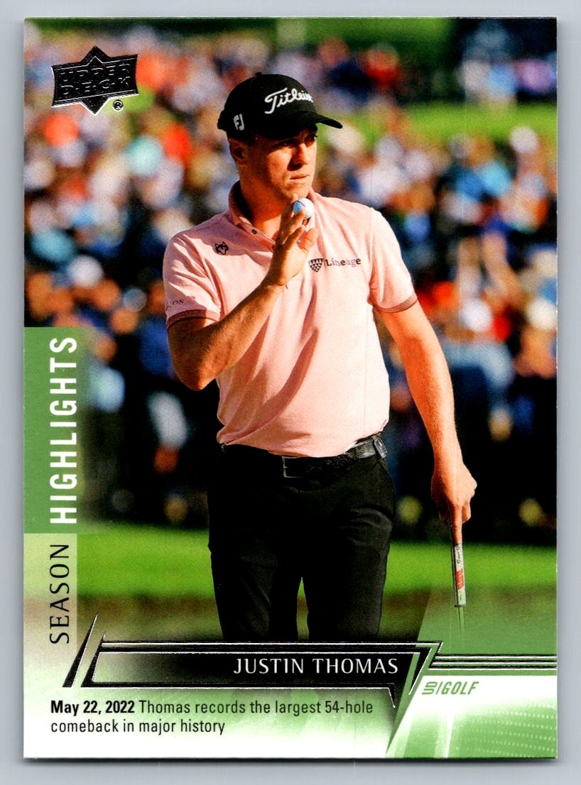 2024 UPPER DECK GOLF CARD #76 JUSTIN THOMAS