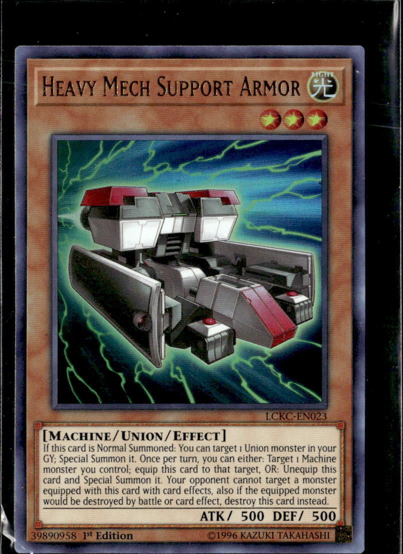 machine support cards yugioh Heavy Mech Armor [LCKC-EN023] Ultra Rare Damaged 1st Edition destroy this card instead. Machine - Yugipedia