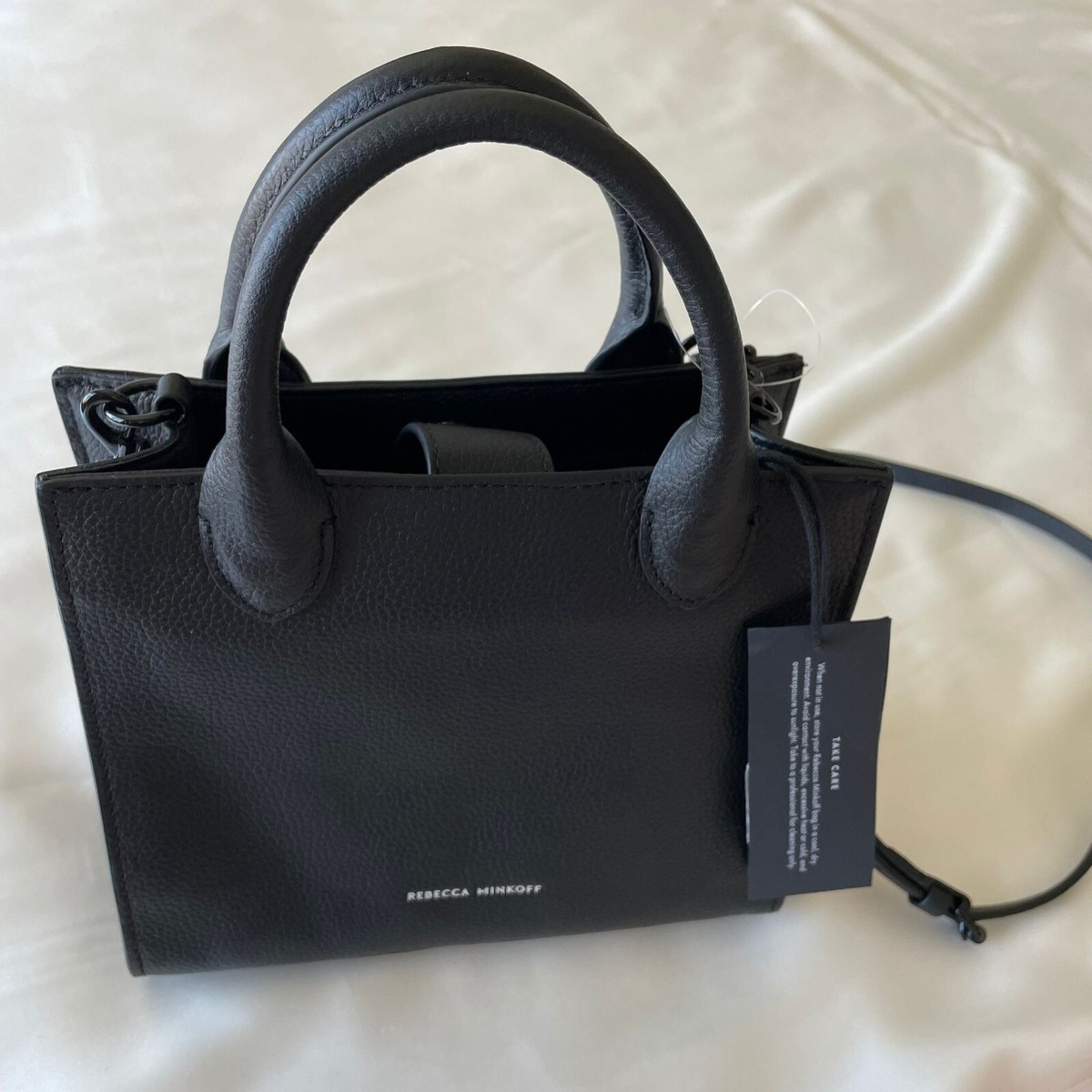 ★レベッカミンコフ Megan Tote 関税込★ Black Leather Unlined Tote | Megan Tote | Rebecca Minkoff