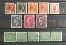 13 TIMBRES Luxembourg NEUF* &  OBLITÉRÉS 1944/49 TAXE / STAMPS 