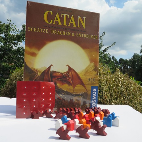 NEU Siedler von Catan Schätze, Drachen & Entdecker Szenarien und Viking Figuren