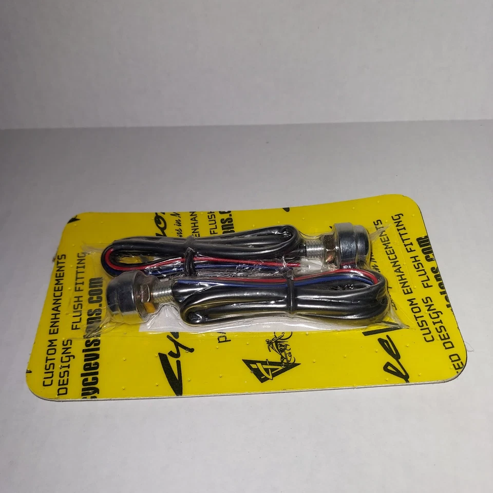 Cycle Visions - CV-4540 - Luces Lucifer, LED Rojo - Cromo Foto 3 de 4