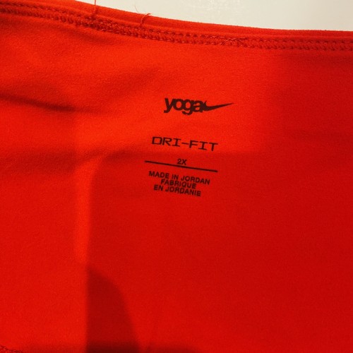 Pantaloncini alti Nike Yoga Luxe rossi 7" DC5417-687 taglie forti 2X - Foto 7 di 13